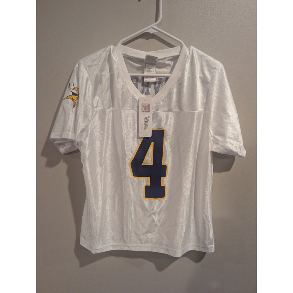 Sz Large Brett Favre NWT DEADSTOCK Minnesota Vikings White NFL Football Jersey